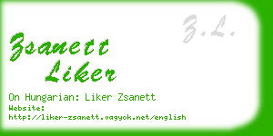 zsanett liker business card